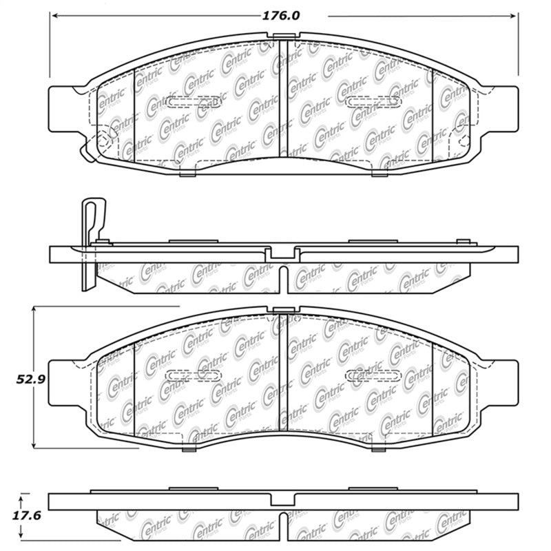 Stoptech 308.1183 Street Touring 05 Nissan Titan Front Brake Pads