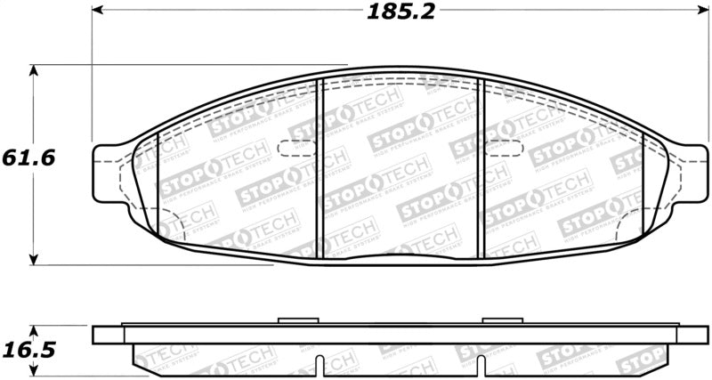 Stoptech 308.0997 Street Brake Pads