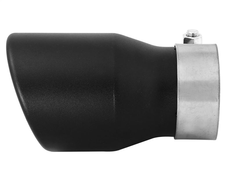 AFE 49T25354-B06 orce-XP 409 SS Single Wall Universal Clamp On Exhaust Tip - Bl