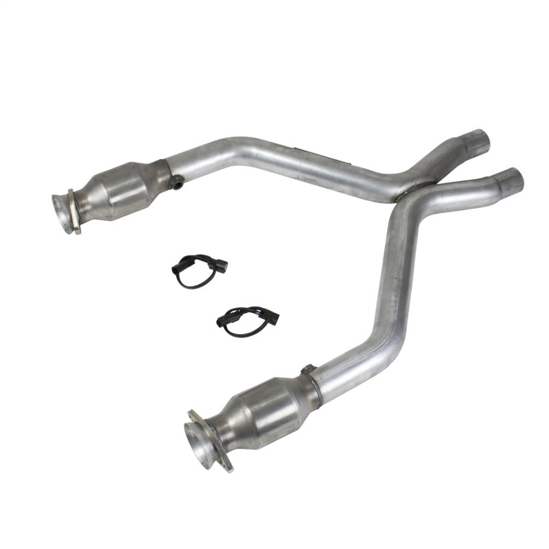 BBK 1461 Mustang 3.7 V6 Short Mid X Pipe With Catalytic Converters 2-1/2 For L