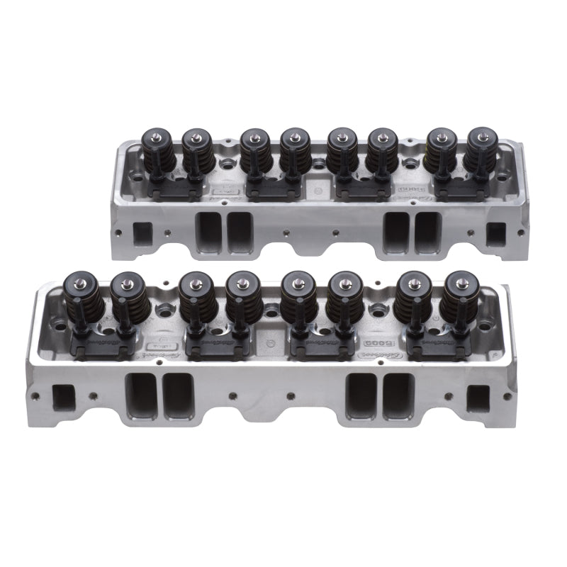 Edelbrock 5085 1Pr Cyl Head E-210 fits SBC 64cc Perf RPM (Complete Pair)