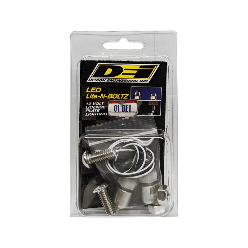 DEI 30301 LED LiteN Boltz License Plate Lighting Kit - Dome Head - 4pc - Satin