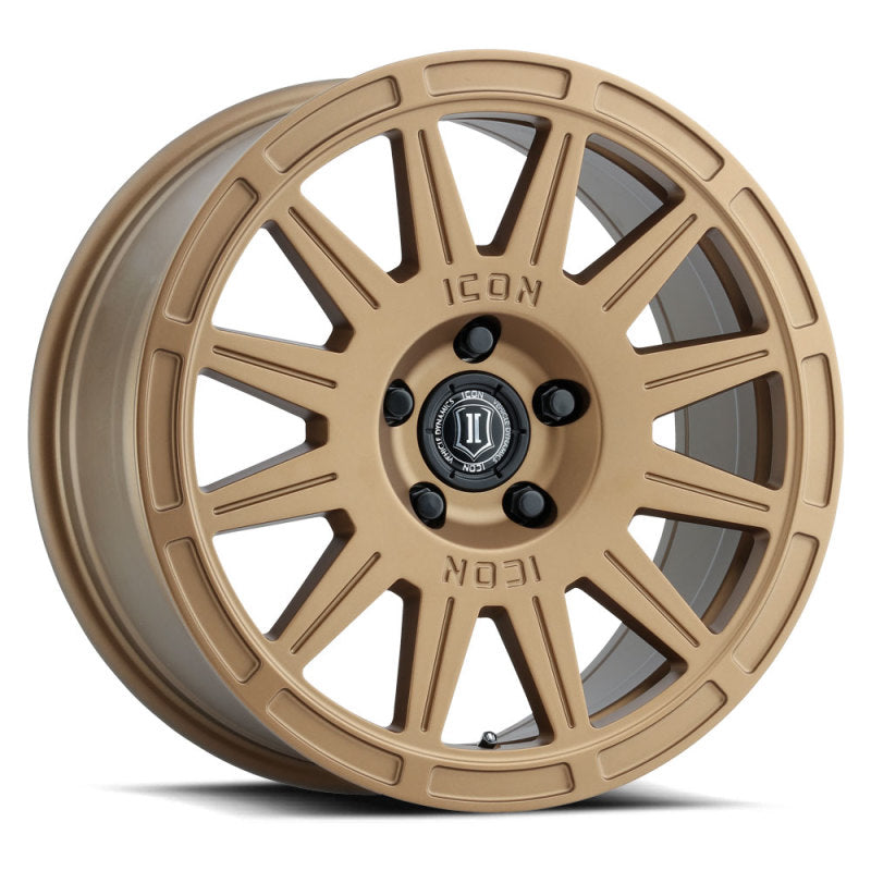 ICON 7017805060SG Ricochet 17x8 5x100 38mm Offset 6in BS Satin Gold Wheel