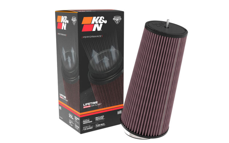 K&N Engineering RU-3310 K&N Universal Clamp-On Air Filter 3-1/2in FLG - 5-3/4in B - 12-1/8in H