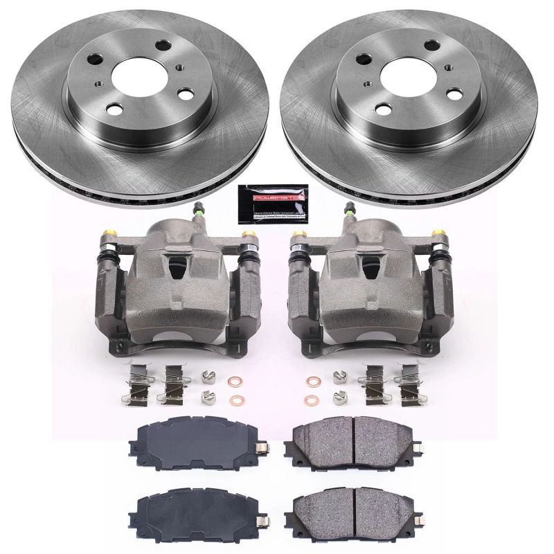 PowerStop KCOE5863 2013 fits Scion iQ Front Autospecialty Brake Kit w/Calipers