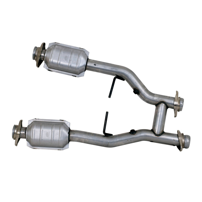 BBK 1538 Mustang 4.6 GT / fits Cobra 96-04 Short Mid H Pipe w Catalytic Convert