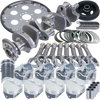 Eagle B15402E000 fits Chevy 350 2Pc 3.480in Crank 5.700in I-Beam Rods Cast -7cc 4.000in Pistons Balanced Assembly