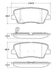 Stoptech 309.1284 Sport Brake Pads w/Shims and Hardware