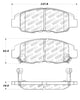 Stoptech 308.0764 Street Touring 98-02 Honda Accord Coupe/Sedan Front Brake Pads