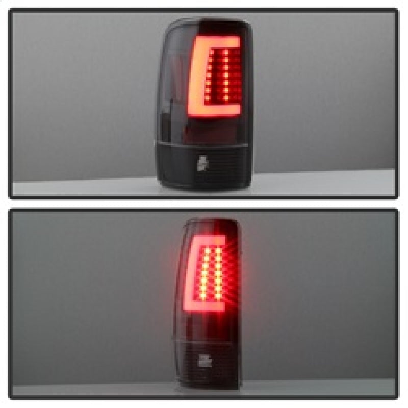 Spyder 5084149 fits GMC 00-06 Yukon/Yukon XL V2 Light Bar LED Tail Lights - Bla
