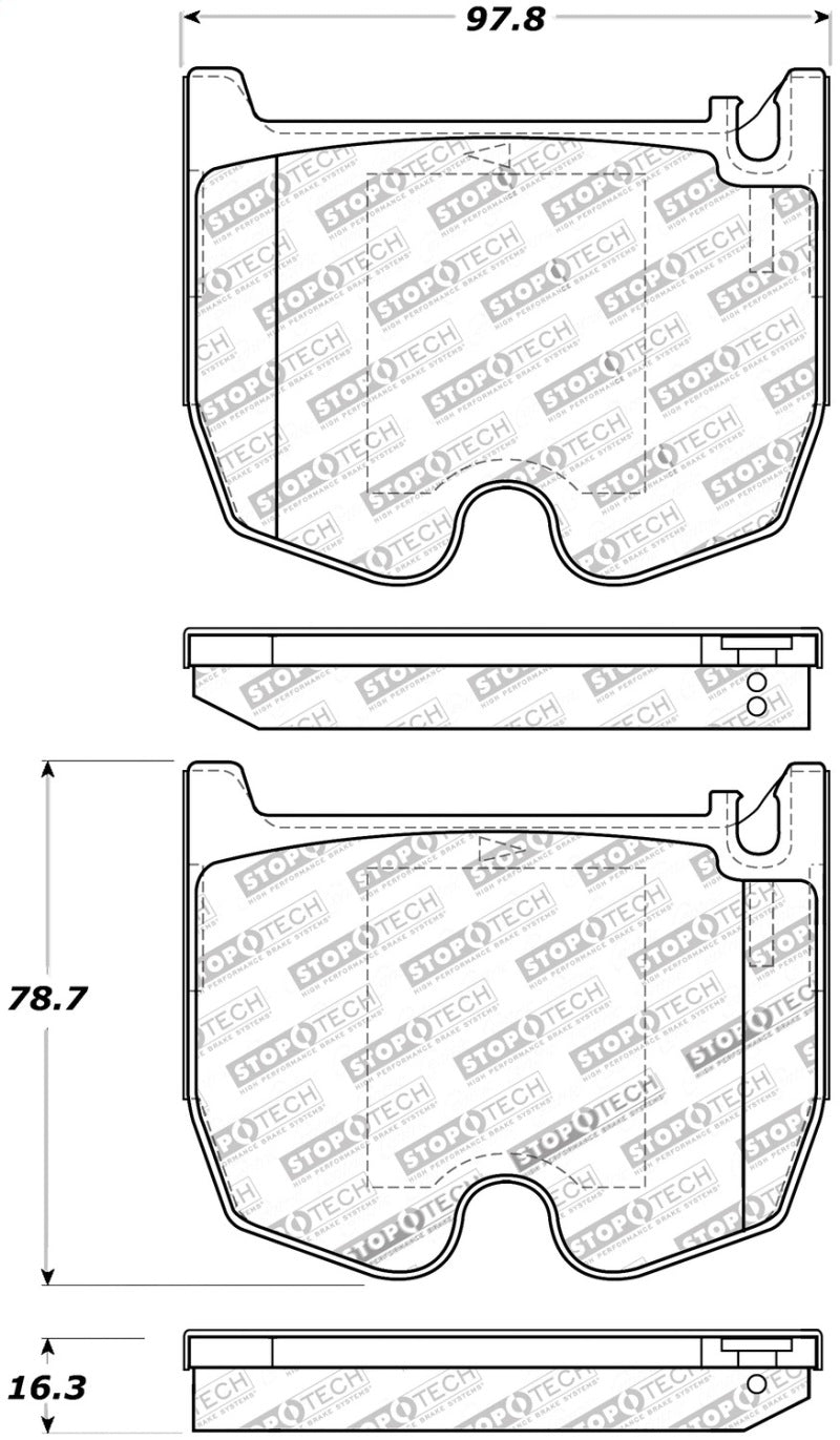 Stoptech 309.0983 Performance Brake Pads