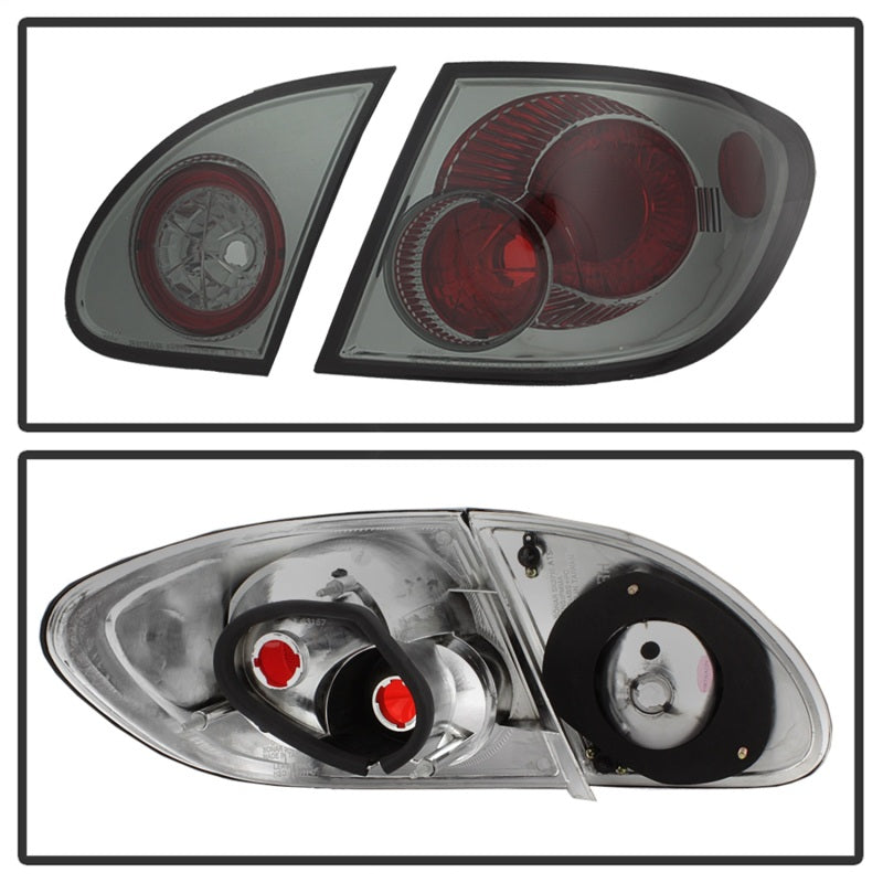 Spyder 5033673 fits Toyota 03-08 Corolla Euro Style Tail Lights Smoke ALT-YD-TC