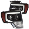 AlphaRex 880179 fits Ford 09-14 F-150 LUXX LED Proj Headlights Plank Style Blac