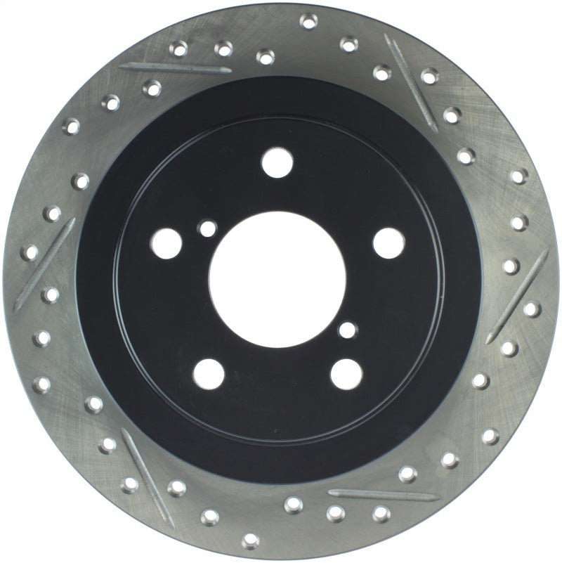 Stoptech 127.47011L 05-06 Saab 9-2X AWD / 02-05 Impreza WRX / 02 WRX STi Slotted & Drilled Left Rear Rotor