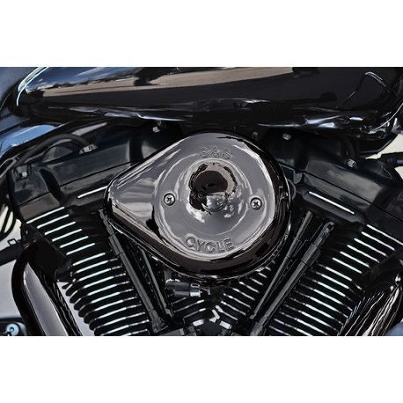 S&S 170-0781 Cycle 17-23 M8 Models Lava Chrome Stealth Teardrop Air Cleaner Kit