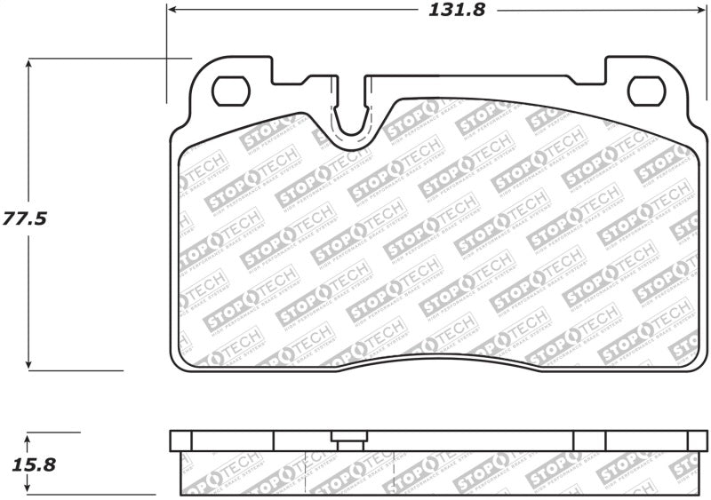 Stoptech 305.1663 07-15 Audi Q7 Street Select Brake Pads - Front