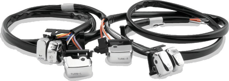 Twin Power 482654 96-06 Big Twin and XL Chrome Handlebar Switch Kit
