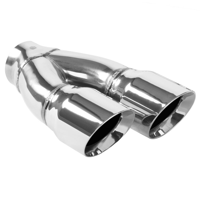 MagnaFlow 35228 Double Wall 3in Dual Round Polished Tip 2.25in Inlet