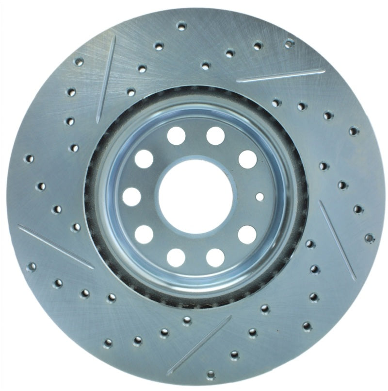 Stoptech 227.33098L Select Sport 06-17 Volkswagen Jetta Slotted & Drilled Front Left Rotor