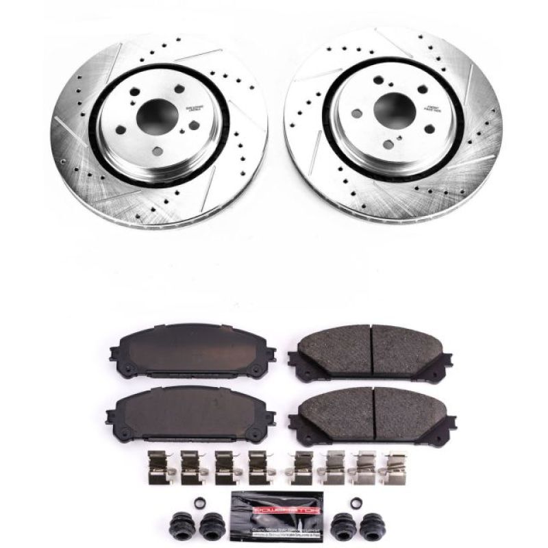 PowerStop K7688 fits Lexus 16-18 RX350 Front Z23 Evolution Sport Brake Kit