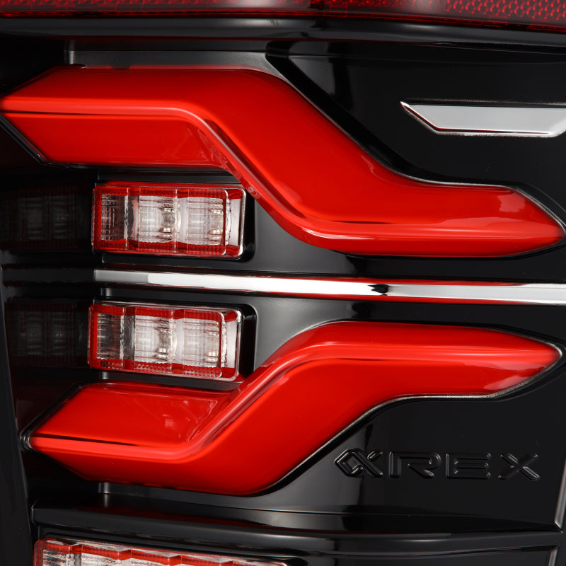 AlphaRex 680000 16-21 fits Toyota Tacoma LUXX LED Taillights Blk/Red w/Activ