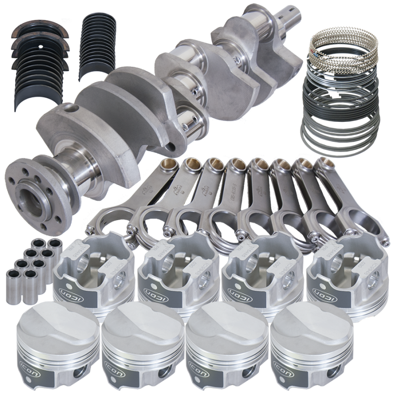 Eagle 183024155 fits Chevy 396/402 3.766in Crank 6.135in H-Beam 17cc Dome 4.155in Pistons Rotating Assembly