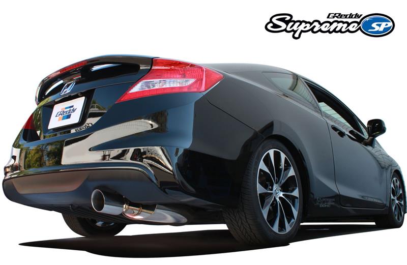 GReddy 10158209 12-15 fits Honda Civic Si Coupe 76mm Supreme SP Cat-Back Exhaust