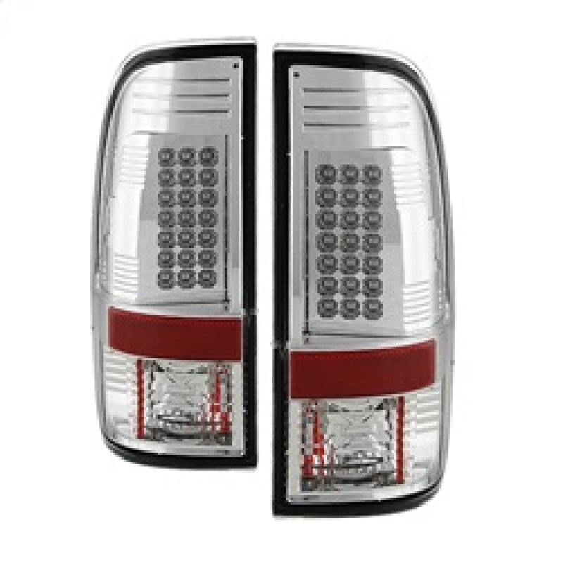 Spyder 5003904 fits Ford 08-15 Super Duty LED Tail Lights Chrome ALT-YD-FS07-LE
