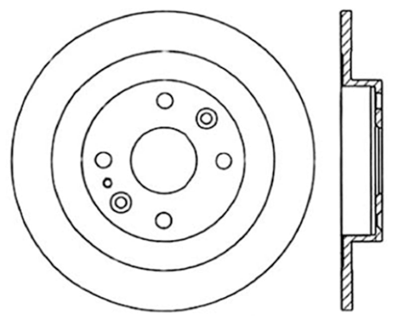 Stoptech 120.45041CRY Centric 94-05 Mazda Miata MX-5/92-95 MX-3 (Normal Suspension) Rear Premium Brake Cryo Rotor