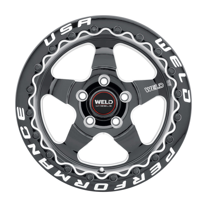 Weld S904B0067P51 S904 15x10 Ventura Beadlock 5x114.3 ET51 BS7.50 Gloss BLK MIL