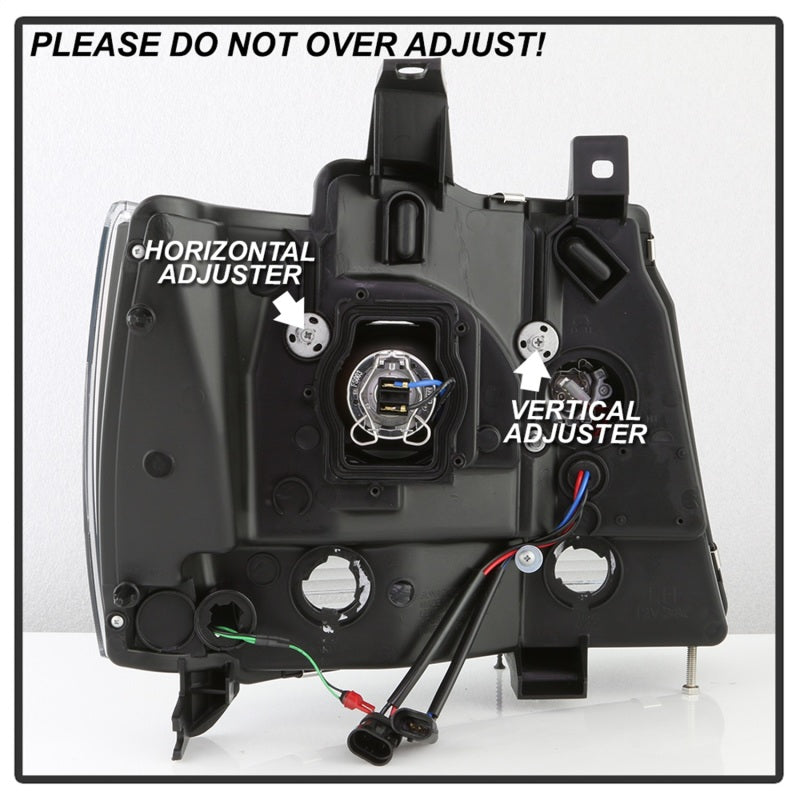 Spyder 5085986 fits Chevy 07-14 Suburban/1500/2500/Tahoe V2 Projector Headlight