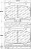Stoptech 305.1091 05-12 Acura RL Street Select Front Brake Pads