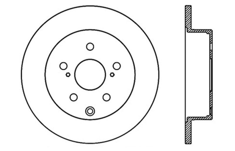 Stoptech 128.44145R Drilled Sport Brake Rotor