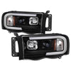 Spyder 5084606 fits Dodge 02-05 Ram 1500 Light Bar Projector Headlights - Black