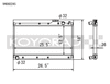 Koyo VH060245 89-97 fits Mazda MX-5 Miata 1.6/1.8L (MT) Radiator