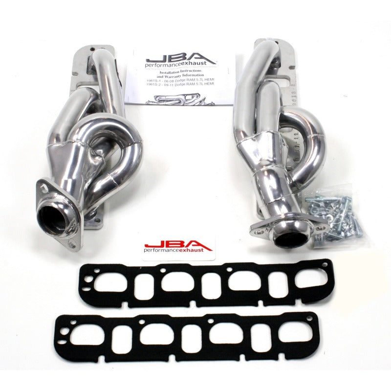 JBA 1961S-2JS fits RAM 5.7L HEMI 1-5/8in Primary Silver Ctd Cat4Ward Header