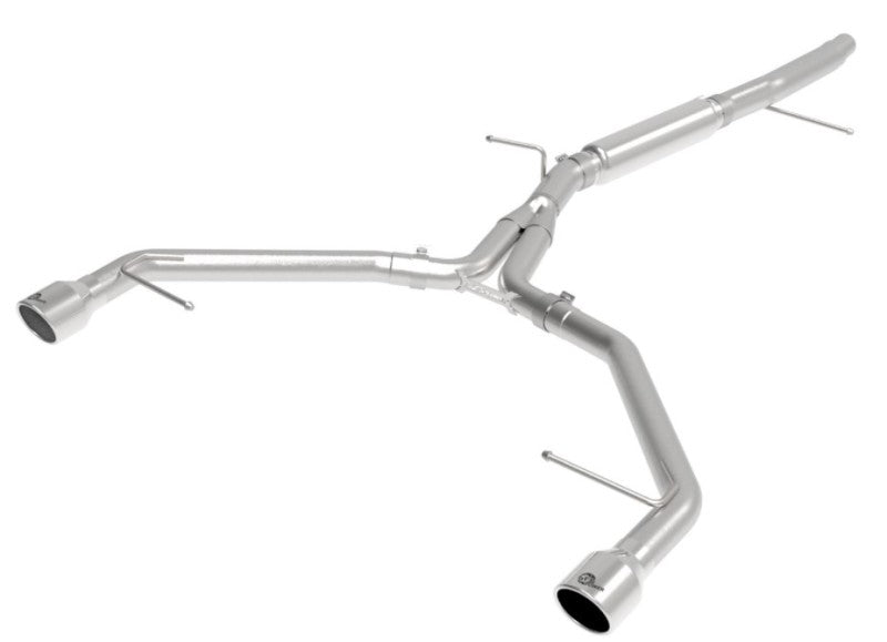 AFE 49-36419-P rce XP 3in-2.5in SS Exhaust Axle-Back 17-19 fits Audi A4 (B9) L4