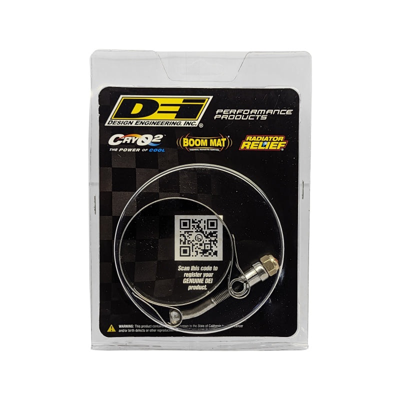 DEI 10214 Stainless Clamp 2.25in to 2.56in - Wide Band Clamp 1 per pack