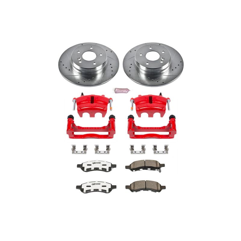 Power Stop KC2084B-26 06-08 fits Isuzu Ascender Front Z26 Street Kit w/Cals