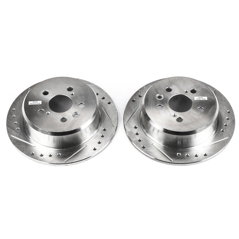 PowerStop fits Toyota 95-99 Celica Rear Evolution Drilled & Slotted Rotors -