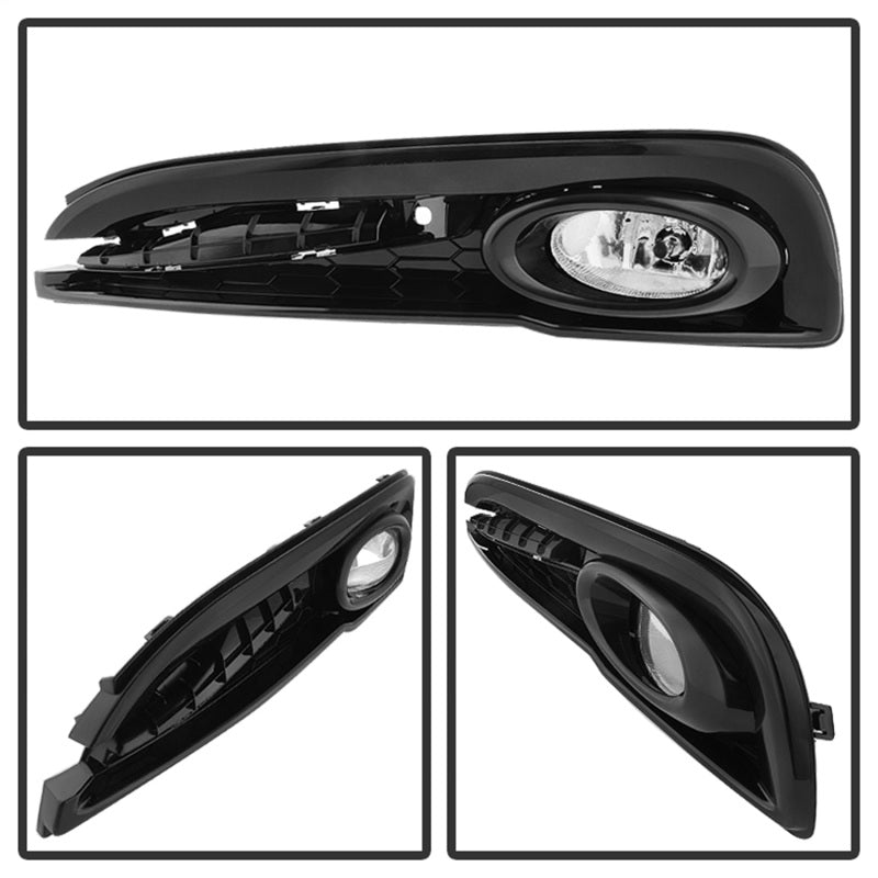 Spyder 5077745 fits Honda 13-20 Civic 2014 4dr OEM Fog Light W/Switch Clear FL-