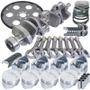 Eagle B13055L00053 fits Chevy 350 1Pc 3.750in Crank 5.700in I-Beam Rods 4.000in Pistons 153 Tooth FP Balanced Assembly
