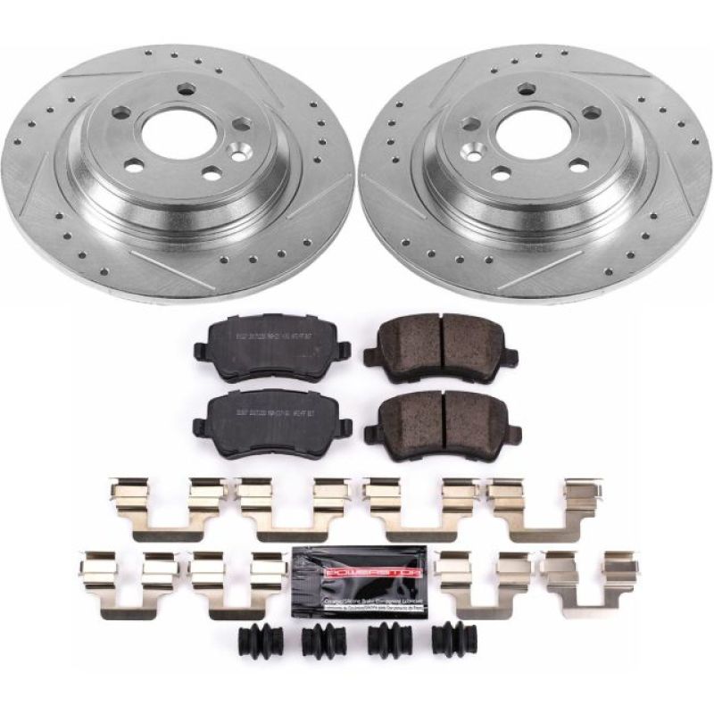 PowerStop K4704 fits Volvo 11-18 S60 Rear Z23 Evolution Sport Brake Kit