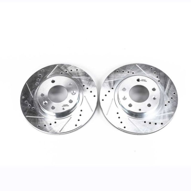 PowerStop fits Mazda 06-15 MX-5 Miata Front Evolution Drilled & Slotted Rotors -