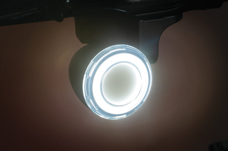 Kuryakyn 2902 Kuryakyn Tracer L.E.D. Front Turn Signal Insert, White/Amber Light, Smoke Lens 1157