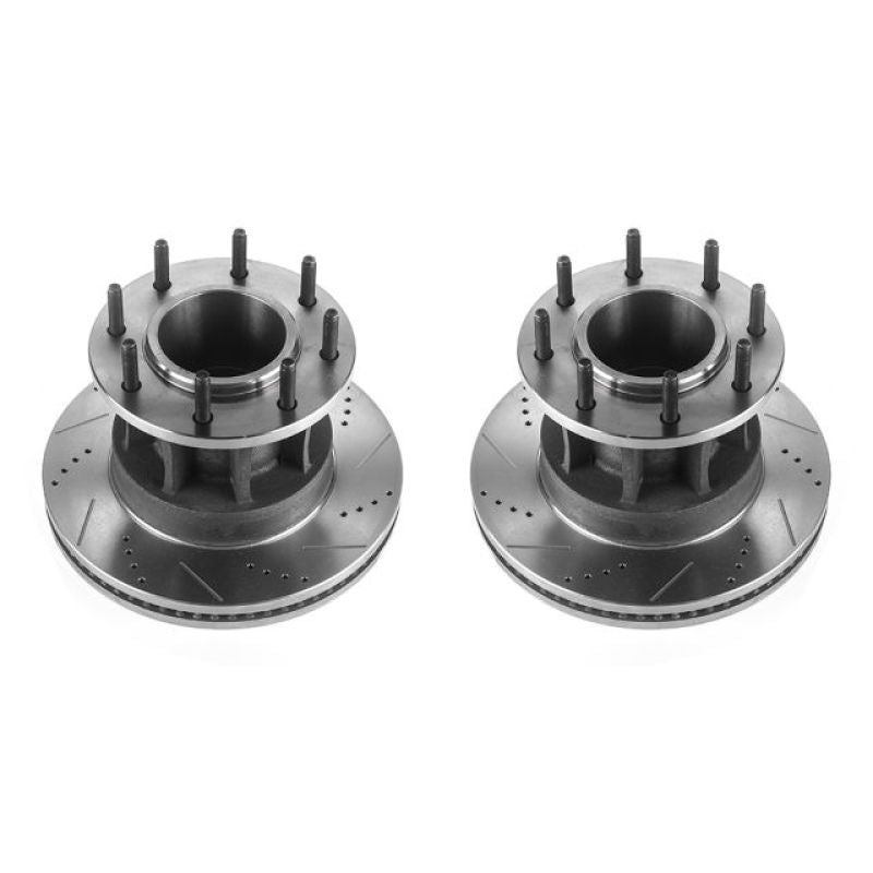 Power Stop fits Ford F-350 Super Duty Front Drilled & Slotted Rotor - Pair