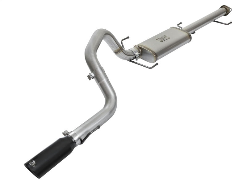 AFE 49-46028-B orce Xp 3in SS Cat-Back Single Rear Exit Exhaust w/Black Tips 07