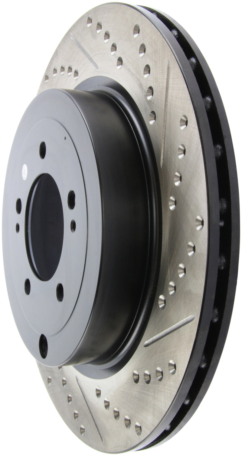 Stoptech 127.46075L Slotted & Drilled Sport Brake Rotor