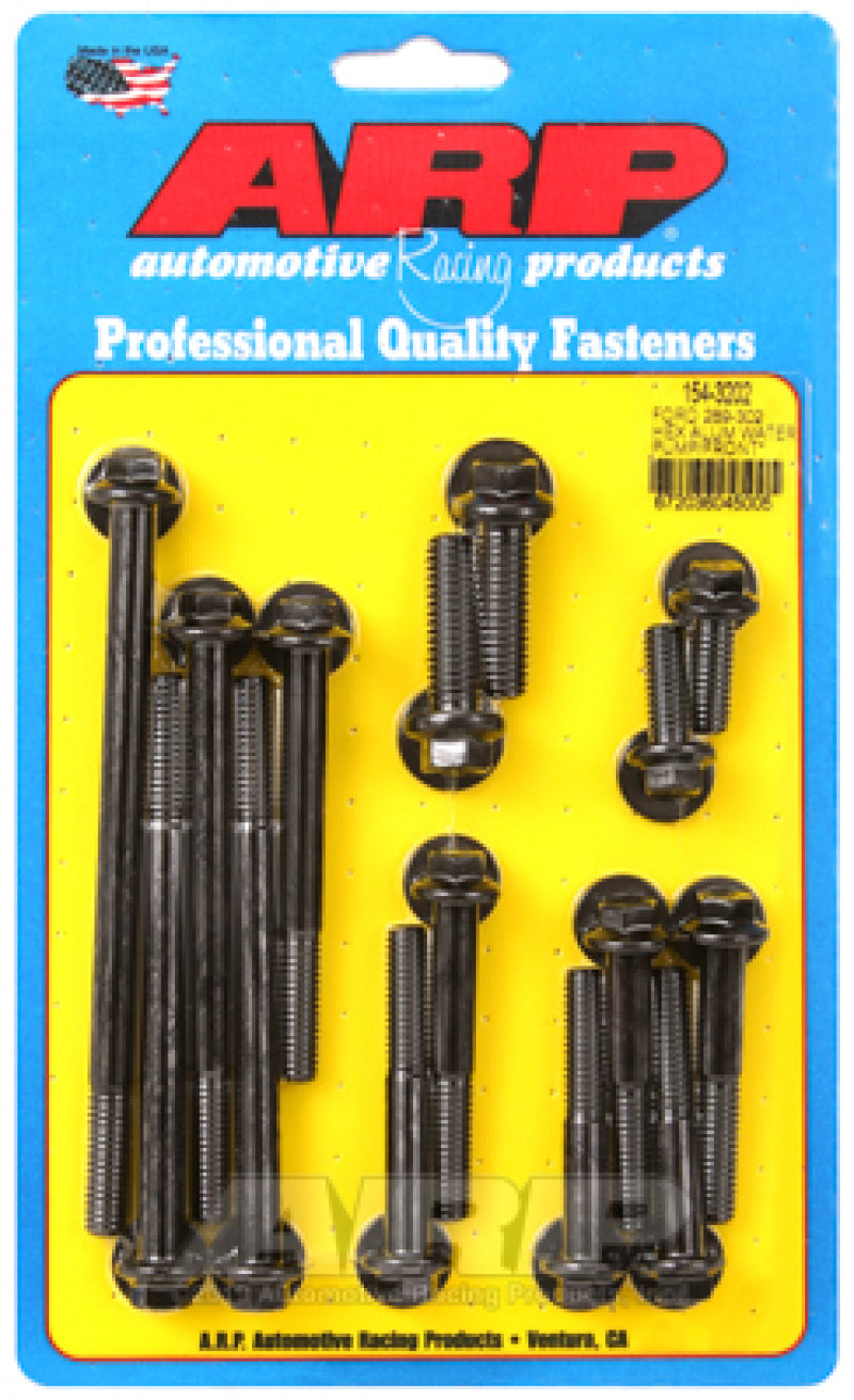 ARP 154-3202 fits Ford 289-302 Hex Aluminum Water Pump and Front Cover Bolt Kit