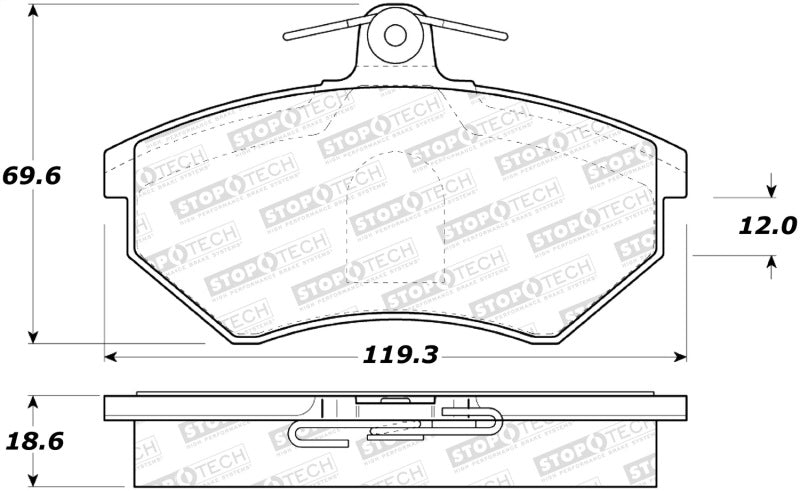 Stoptech 308.078 Street Brake Pads